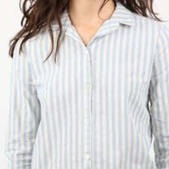 Sezane Tomboy Ecru Blue Stripe 38 - Picture 1 of 3